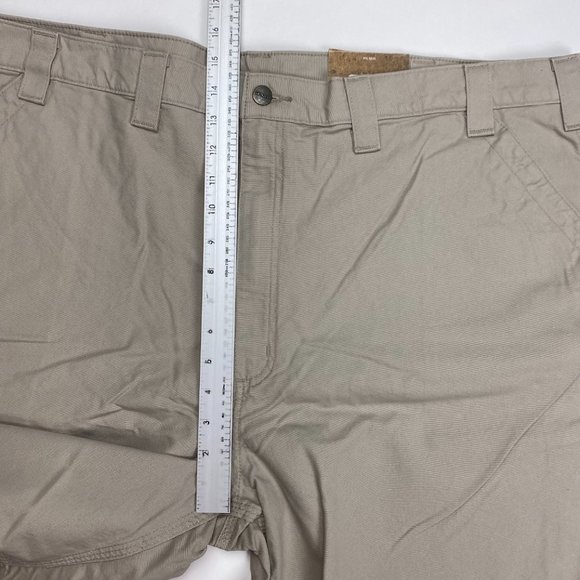 NEW Carhartt B147 TAN Original Fit Canvas Work Shorts Mens 46 x 10 Cotton - Picture 8 of 11